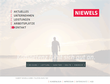 Tablet Screenshot of niewels.de